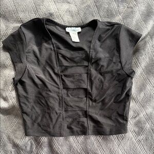 Elegant Black Women's Crop Top